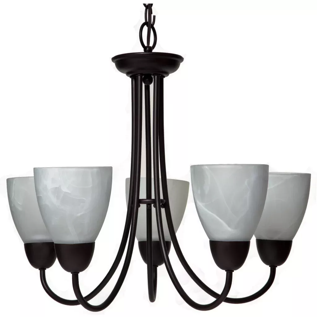 Boston Harbor A2242-6-VB Five Light Chandelier, Venetian Bronze