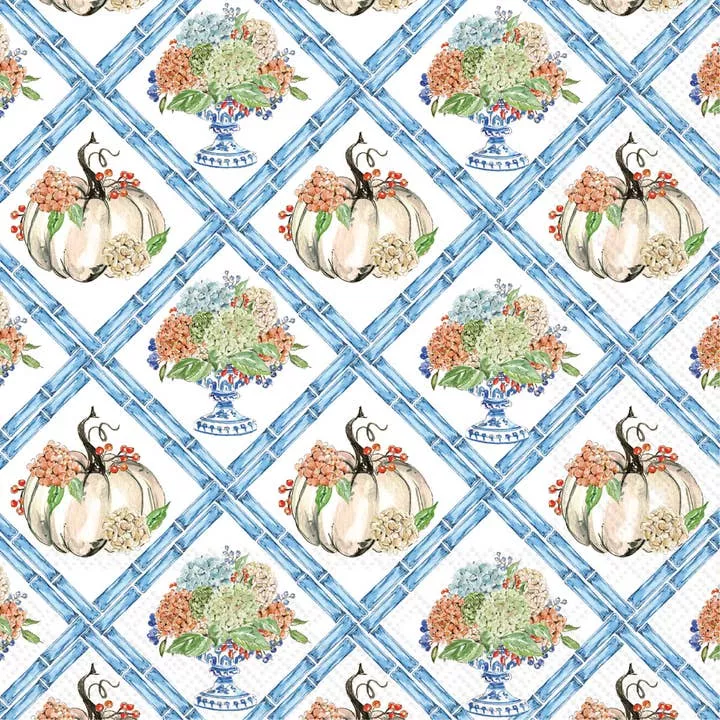 Boston International - Fall Hydrangea Trellis Luncheon Napkins