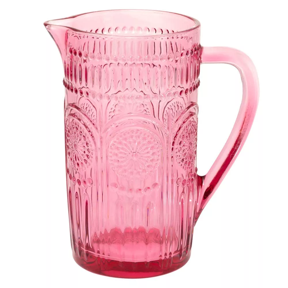 Boston International - Pink Codi Glass Pitcher