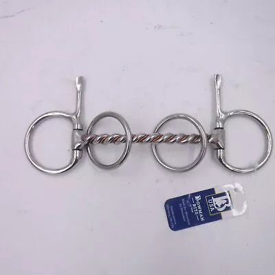Bowman Half Cheek Heavy Twisted Wire Mullen Mouth 4-Ring Horse Bit