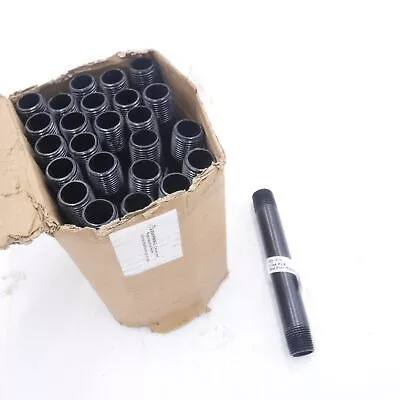 Box of 25 Legend 1/2″ x 6″ Black Mlleable Iron Pipe Nipple 355-070 Schedule 40
