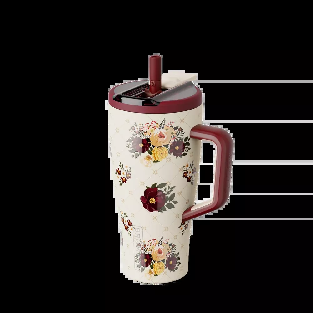 BrüMate - Era Flip 30 Ounce, Quilted Florals