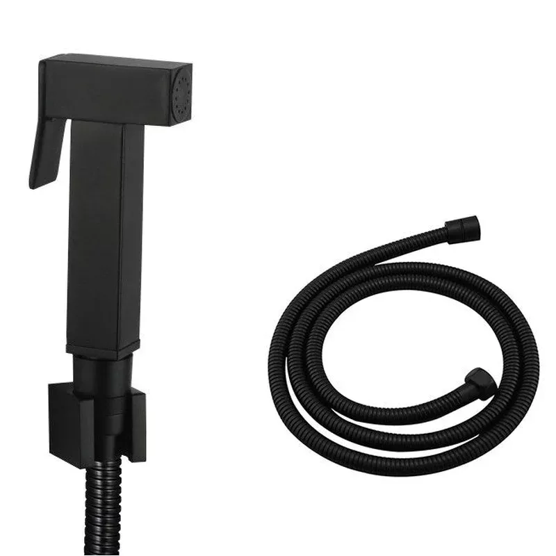 Brass Square Black Toilet Bidet Spray Kit