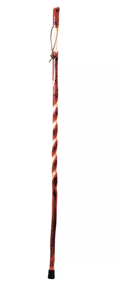 Brazos Walking Sticks 602-3000-1280 Twisted Hickory Walking Stick, 48", Brown