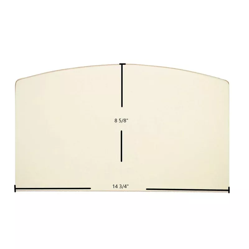 Breckwell Sonora P23 / Big E P1000PW Door Glass Replacement 14 3/4″ x 8 5/8″ Archtop High-Temperature Ceramic Glass Panel (C-D-038)