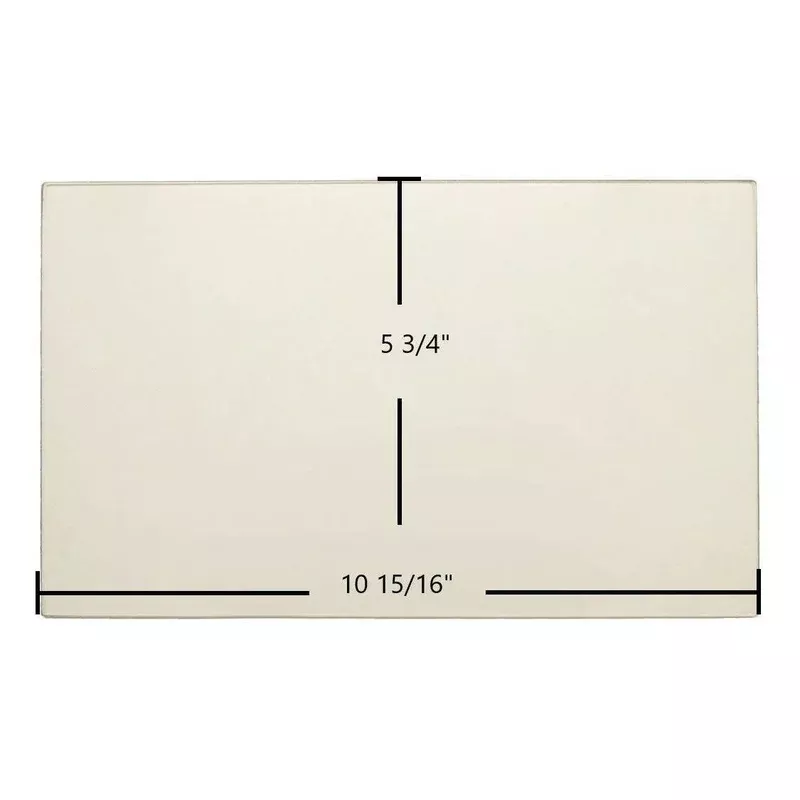 Breckwell SP2047 Lower Door Glass Replacement 10 15/16″ x 5 3/4″ High-Temperature Ceramic Glass Panel (892961)