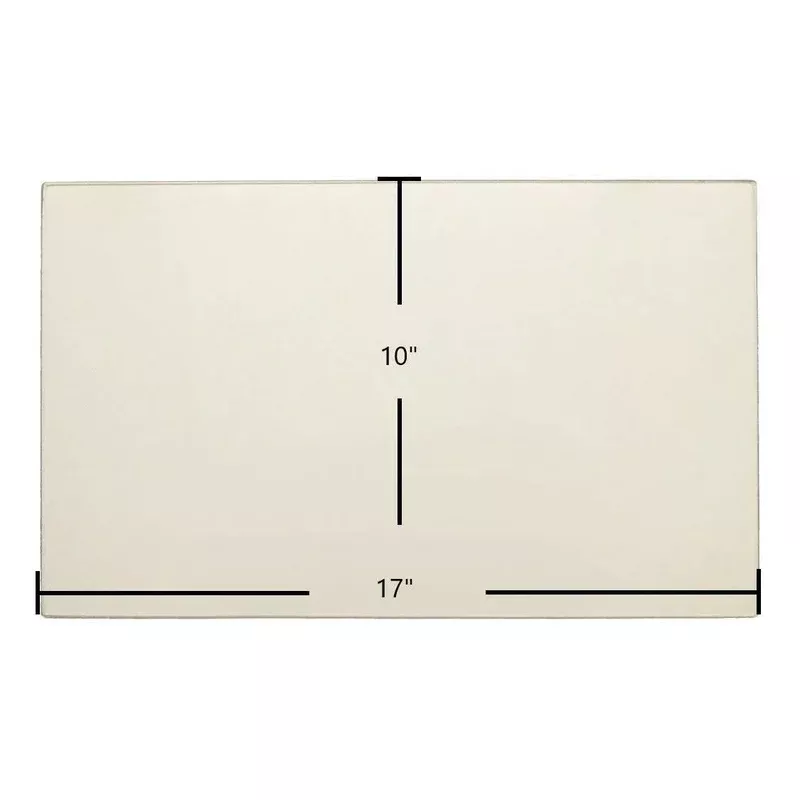 Breckwell SW1.2 SW2.0 SW2.5 Door Glass Replacement 17″ x 10″ High-Temperature Ceramic Glass Panel (893145)