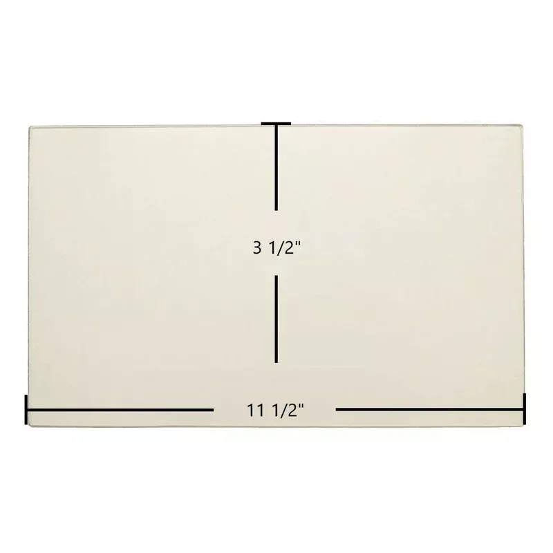 Breckwell SW180 Side Door Glass Replacement 11 1/2″ x 3 1/2″ High-Temperature Ceramic Glass Panel (892232)