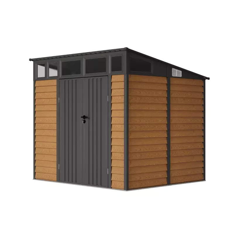 Breeins 8×7 Ft Large Metal Garden Tool Storage Shed