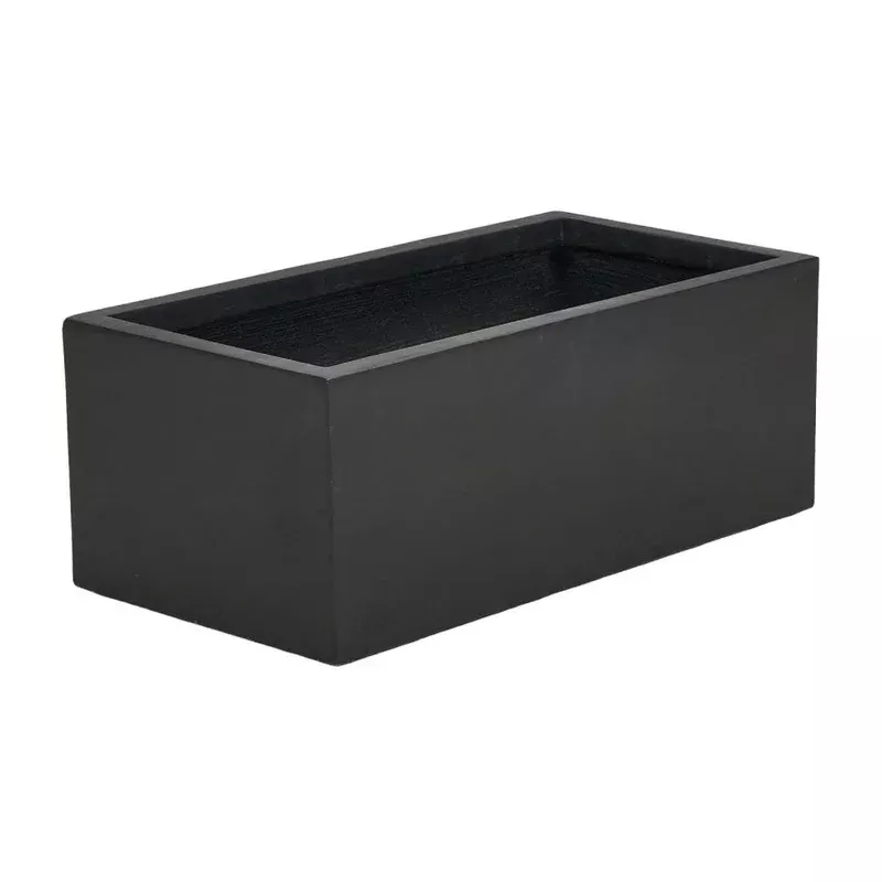 Breeins Rectangular Cement Planter Box With Drainage Hole Outdoor Concrete Flower Pot For Garden