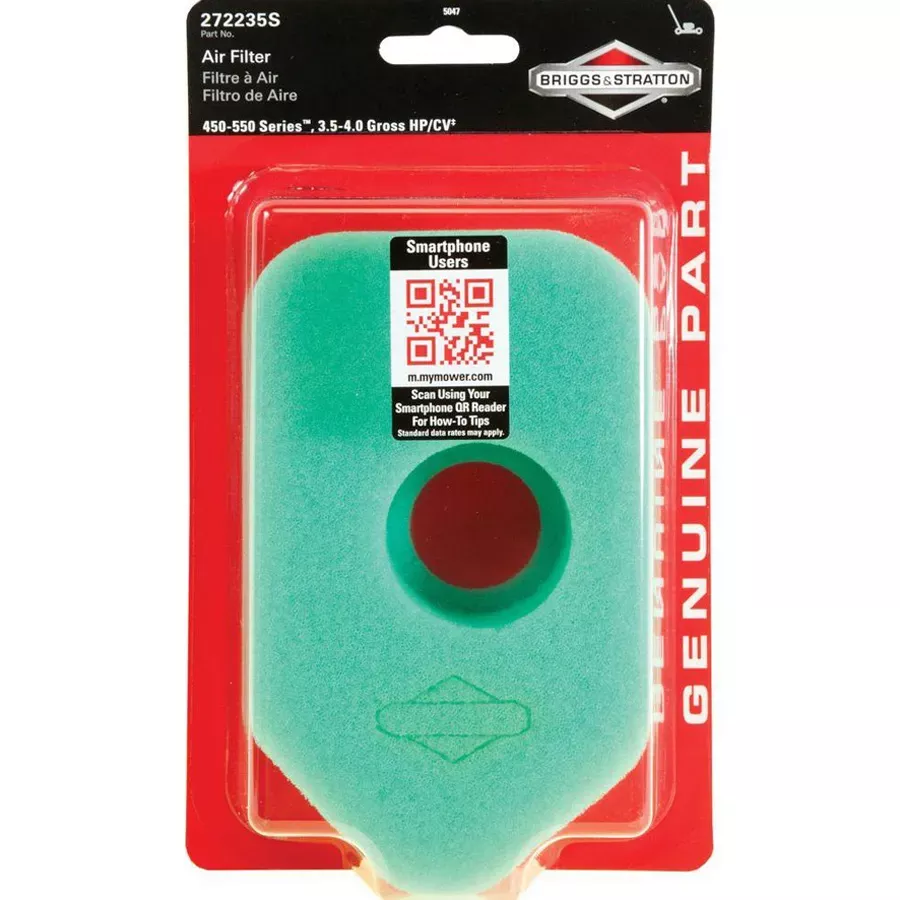 Briggs & Stratton 272235S Air Filter Foam Element - 3 3.5 hp/4hp