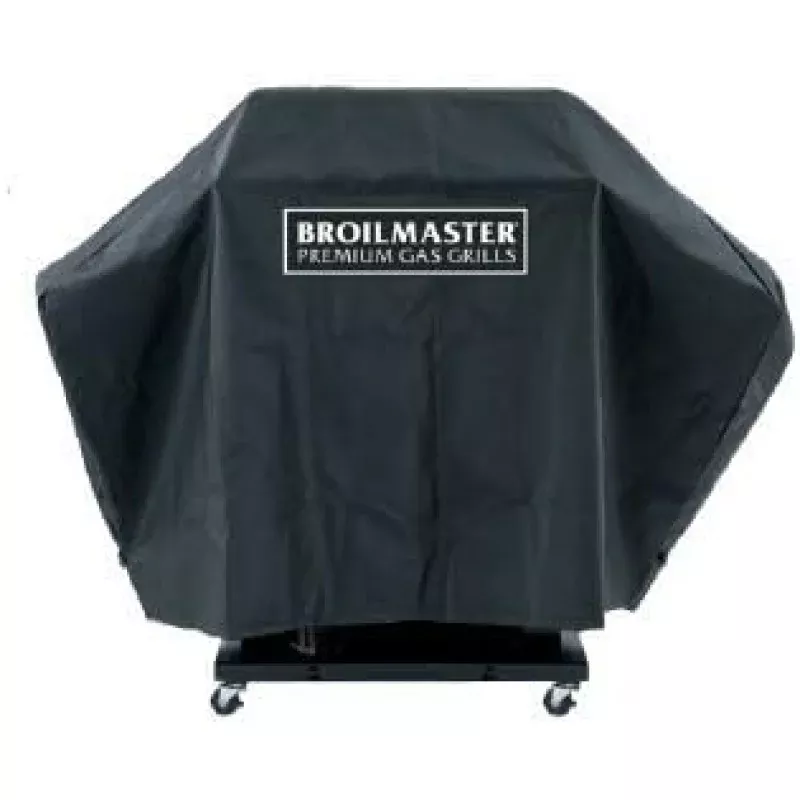 Broilmaster Full Length Premium Grill Cover For P, H, R, And T Series Grills On Cart With Two Side Shelves – DPA110