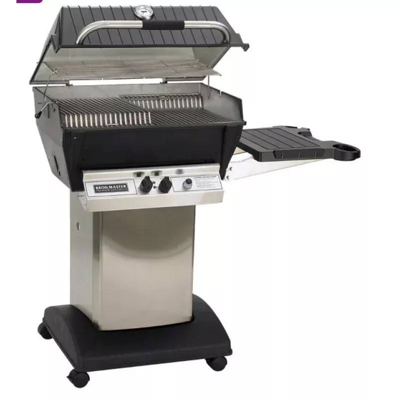Broilmaster Premium Natural Gas Grill On Stainless Steel Cart P3XFN + PCB1 + SKFB2
