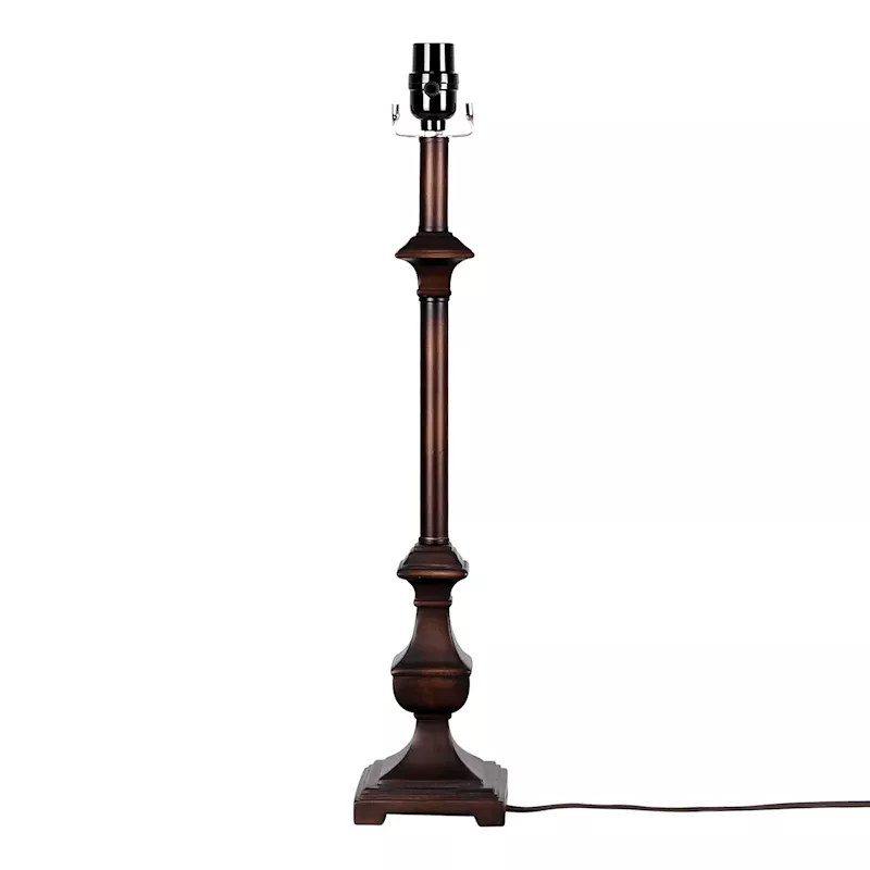Bronze Metal Table Lamp Base, 24"