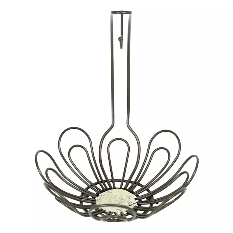 Bronze Petals Fruit Basket with Banana Hanger