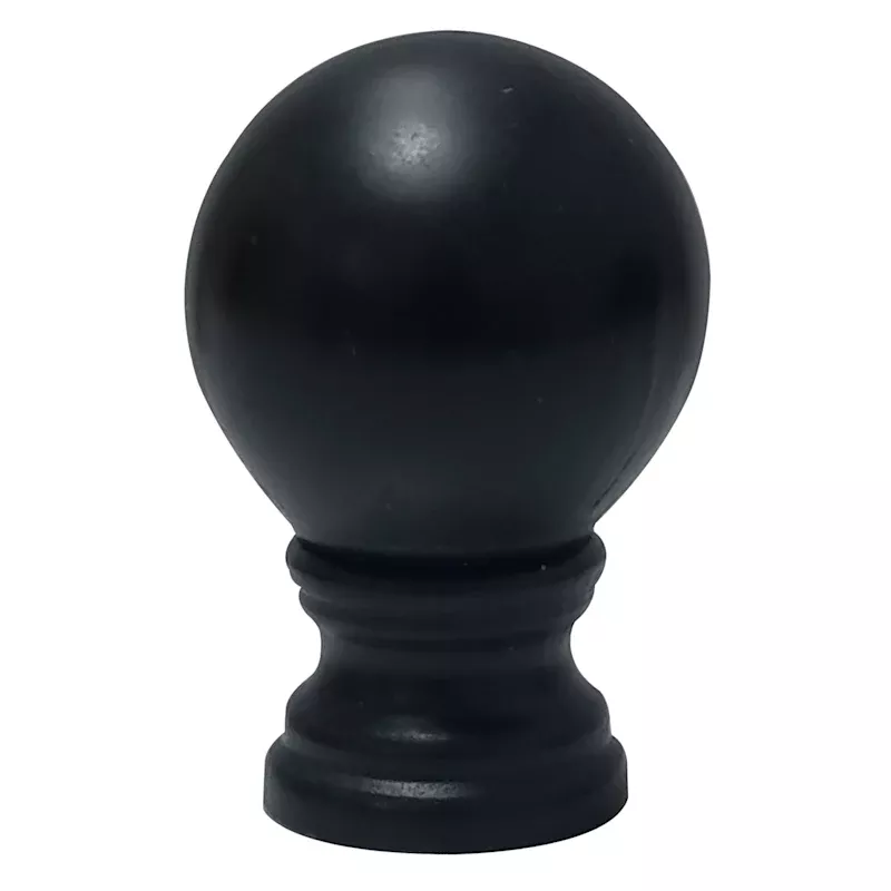 Bronze Wood Round Lamp Finial