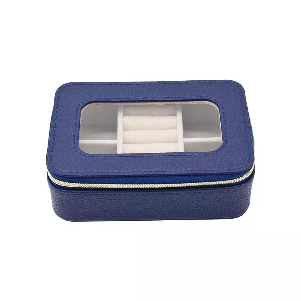 Brouk & Co - Leah Travel Jewelry Case, Clear Top