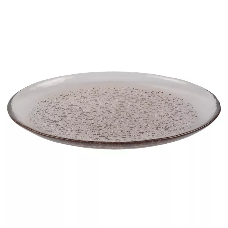 Brown Glass Salad Plate