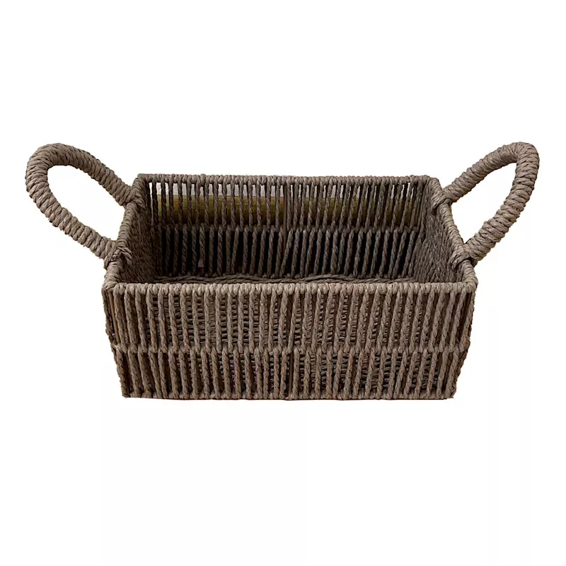 Brown Paper Storage Basket, Medium