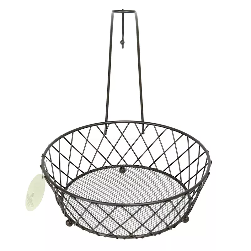 Brown Wire Fruit Basket with Banana Hanger
