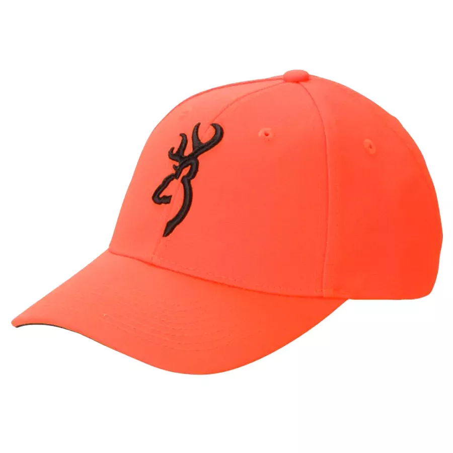 Browning Men's 3-D Buckmark Safety Cap - Blaze - One Size Fits All