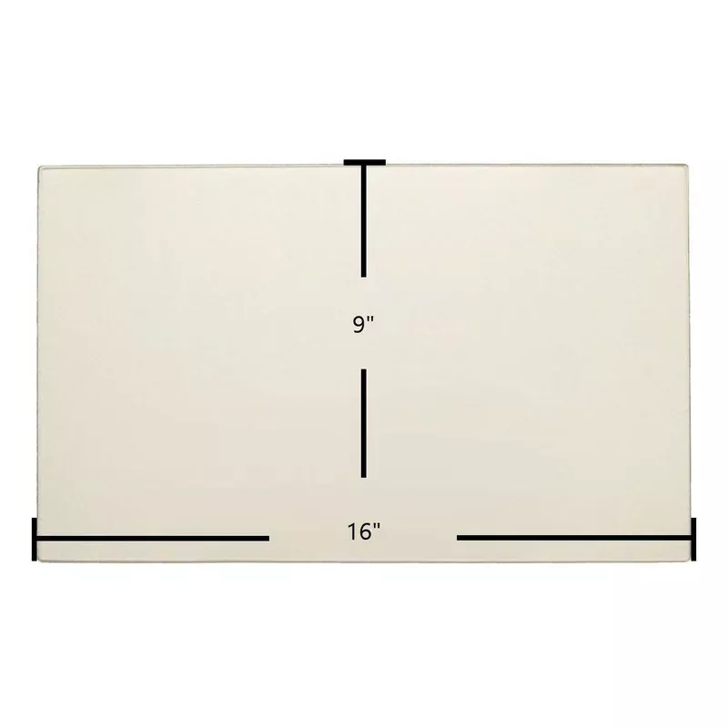 Brunco Spitfire Insert Door Glass Replacement 16″ x 9″ High-Temperature Ceramic Glass Panel (SF14)