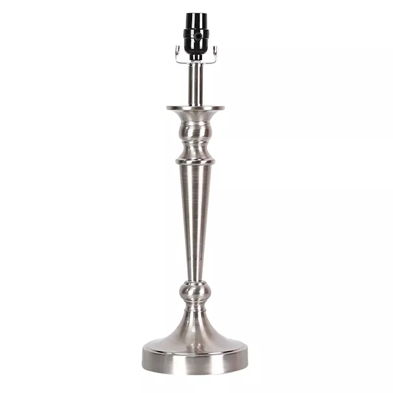 Brushed Metal Table Lamp Base, 20"