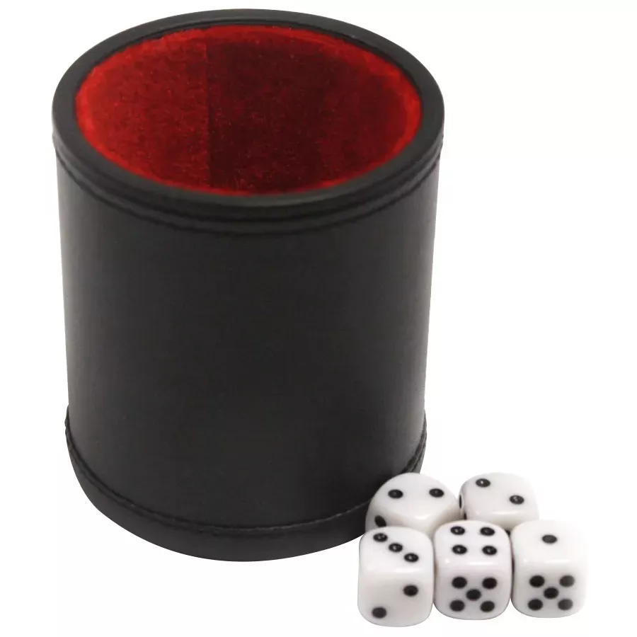 Brybelly Professional Dice Cup with Five Dice