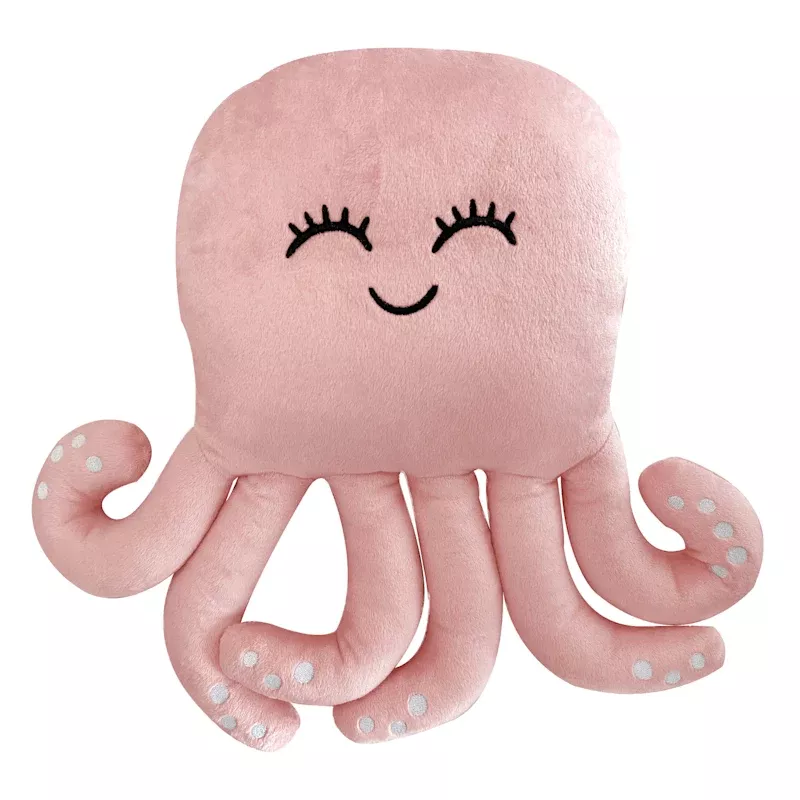 Bubbly Octopus Plush Pillow, 14"