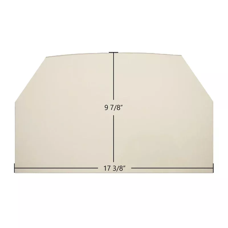 Buck 26000-C 27000-C Archtop Door Glass Replacement 17 3/8″ x 9 7/8″ High-Temperature Ceramic Glass Panel (Buck26000-CArch)