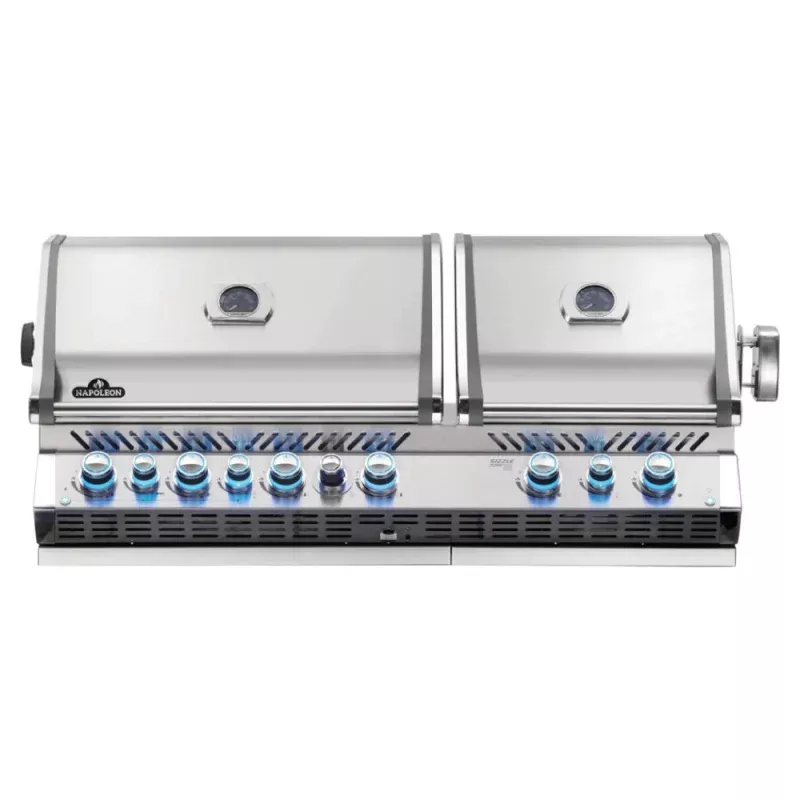 Built-in Prestige PRO 825 Propane Gas Grill Head with Infrared Bottom and Rear Burner, Stainless Steel