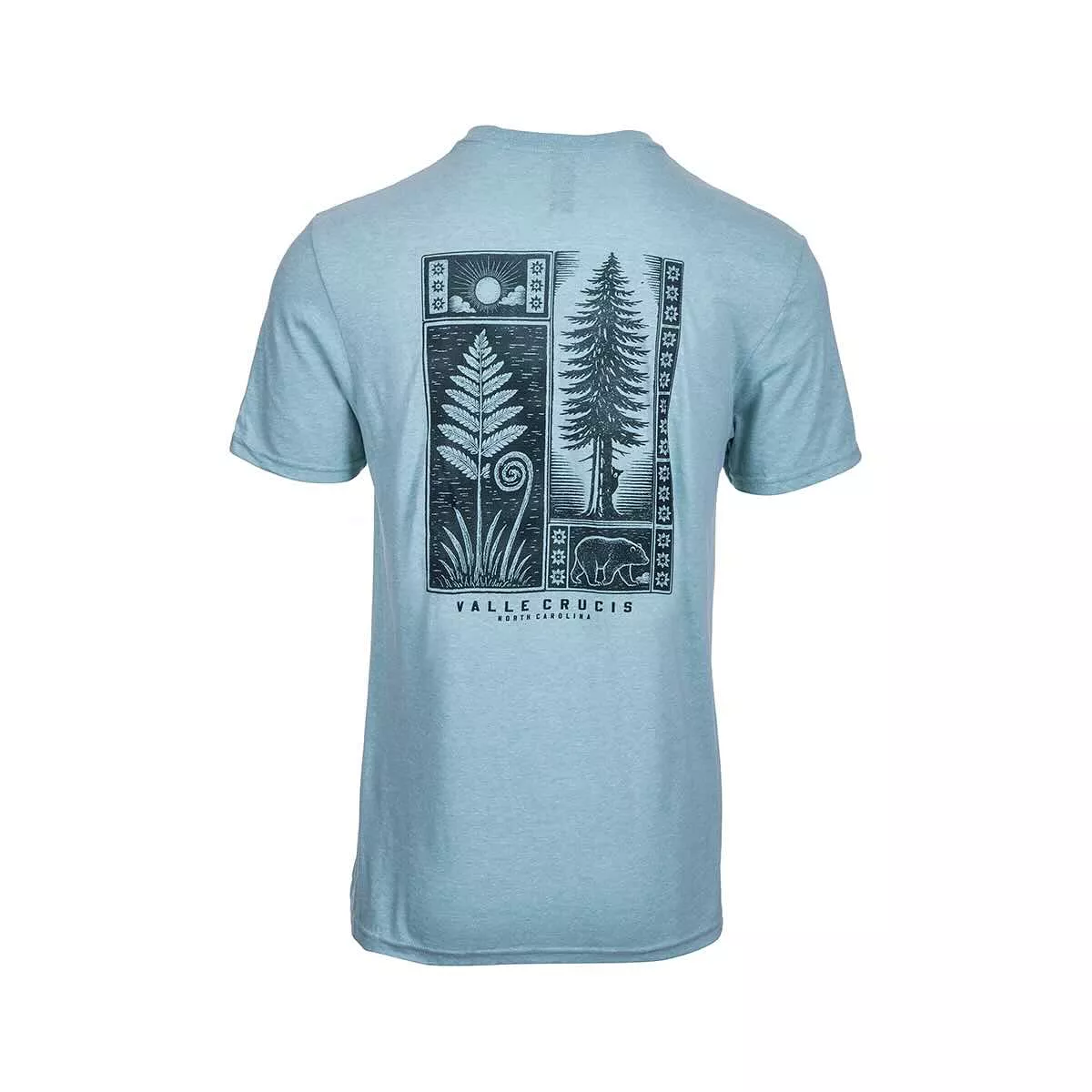 Bum Wraps Valle Crucis Woodcut Nature Short Sleeve T-Shirt