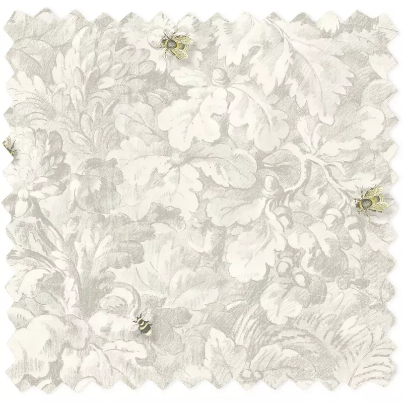 Busy Bee Natural Linen Fabric