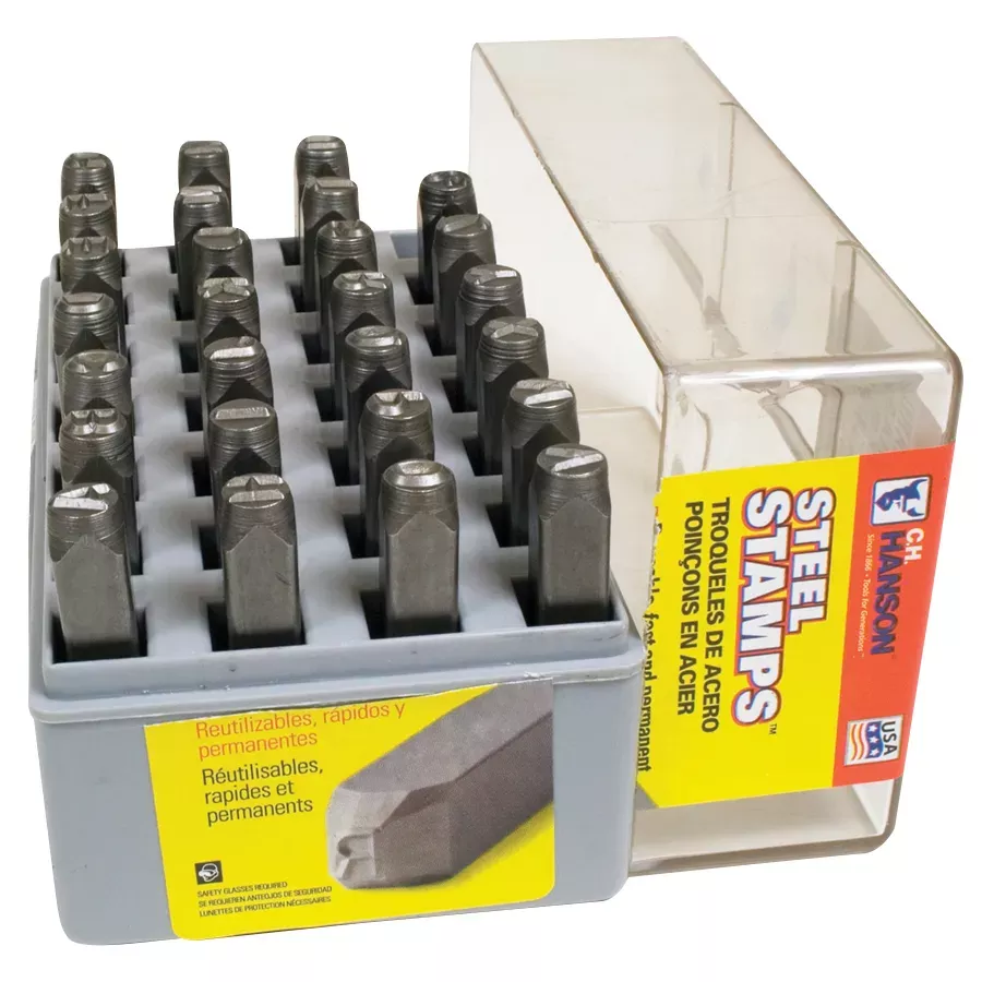 C.H. Hanson Steel Letter Stamp Set - 1/8"