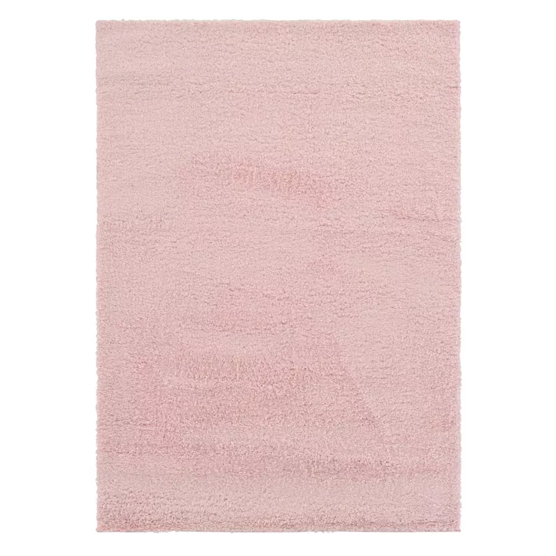 (C177) Parma Blush Shag Accent Rug, 3x5