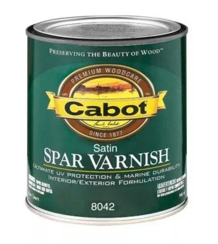 Cabot 144.0008042.005 Spar Varnish, Satin,Interior Exterior, 1 Quart
