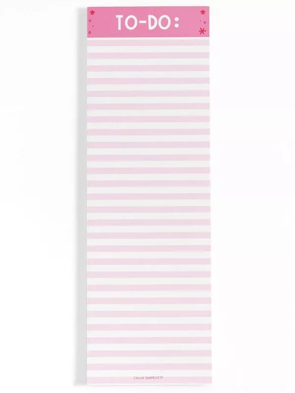 Callie Danielle - Pink Striped To-Do Notepad