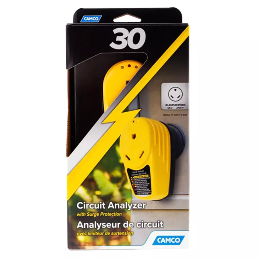 Camco Circuit Analyzer with Surge Protector - 30 AMP