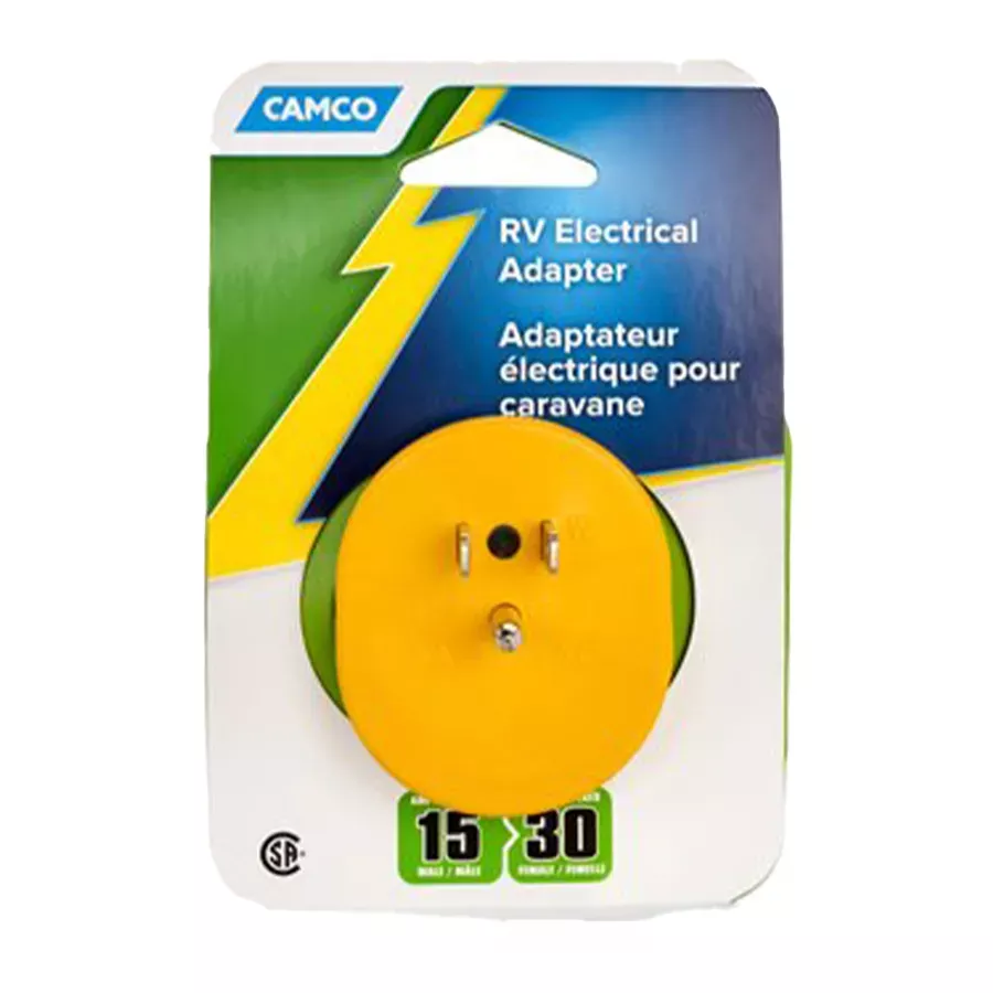 Camco Power Grip RV Adapter - 15F/ 30M