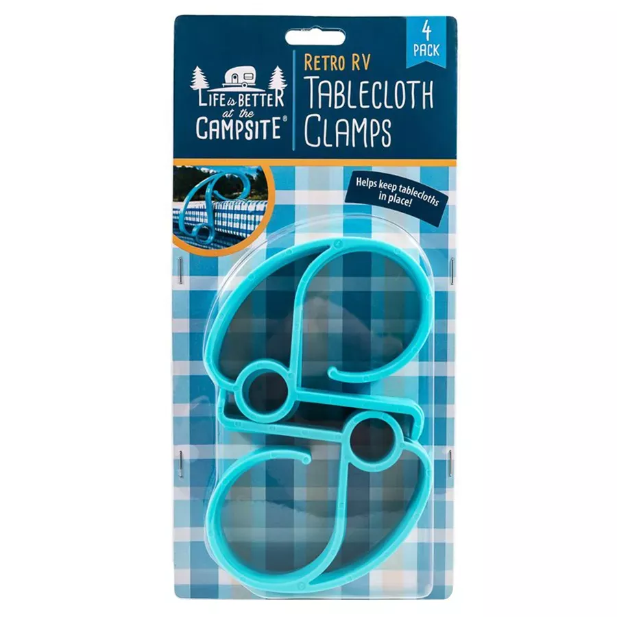 Camco Retro RV Tablecloth Clamps - 4 pk