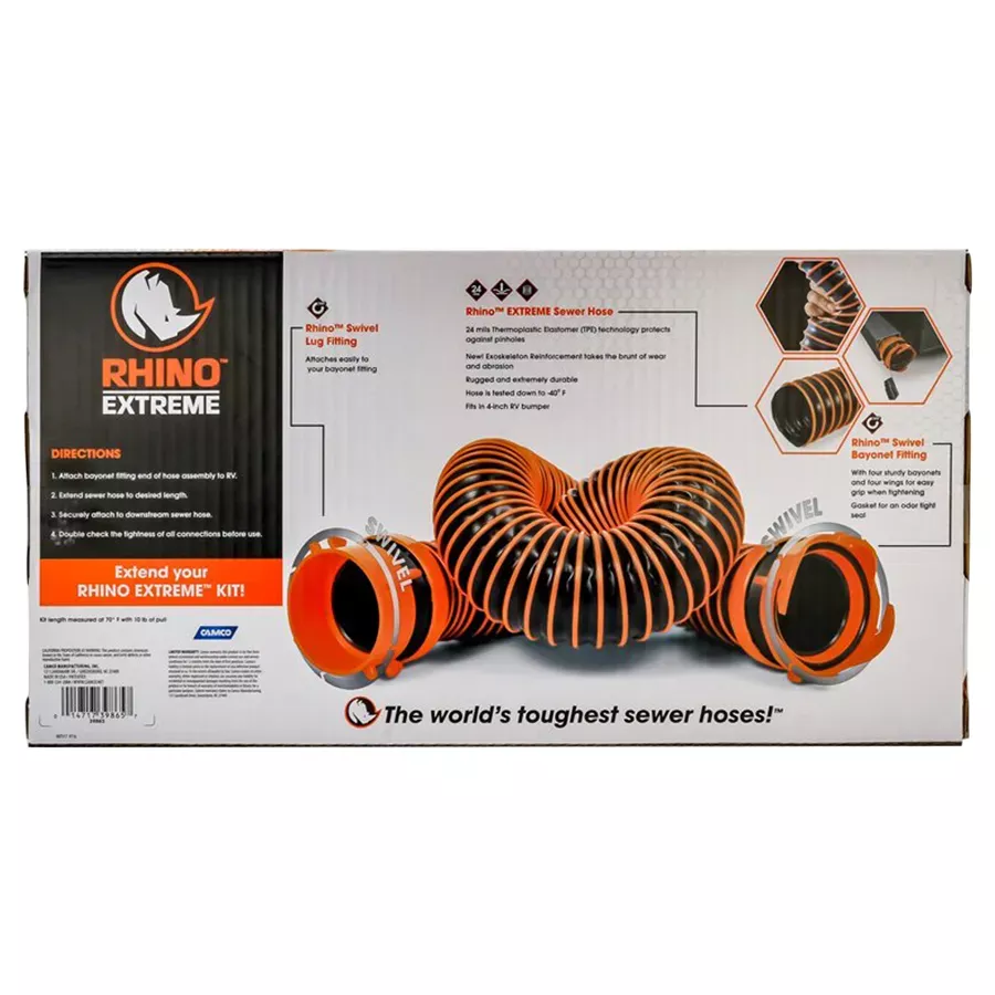 Camco RhinoEX 5' Sewer Hose Extension