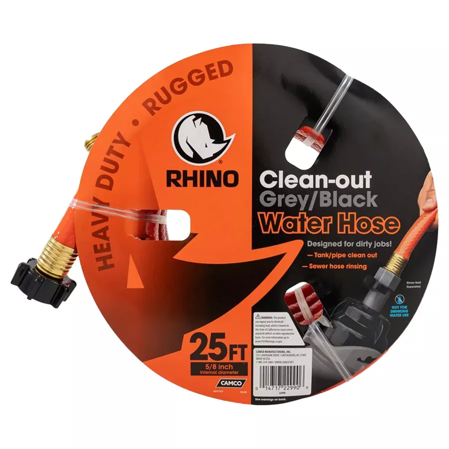 Camco RhinoFLEX 25' Clean Out Hose - 5/8"