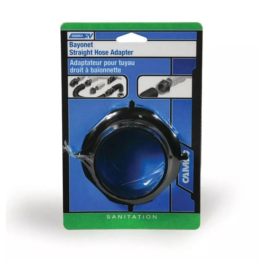 Camco RV Straight Hose Sewer Adapter - 3"
