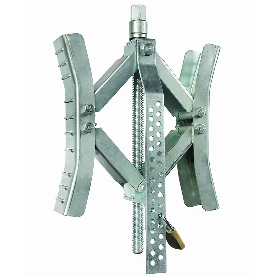 Camco Wheel Stop with Wrench and Lock - Metal