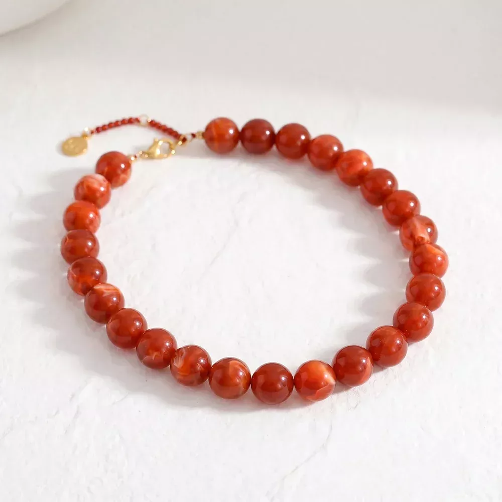Cape Diablo - Chunky Beaded Necklace, Cinnamon