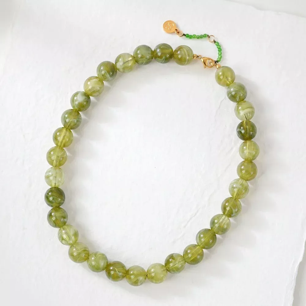Cape Diablo - Chunky Beaded Necklace, Green