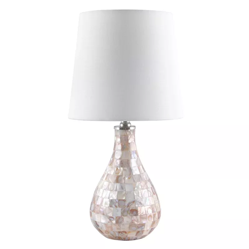 Capiz Table Lamp with Shade, 19"