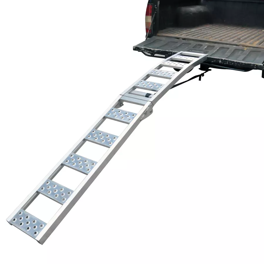 CargoMaster 90" x 11" Arched Aluminum Loading Ramp - Aluminum - 750 lb
