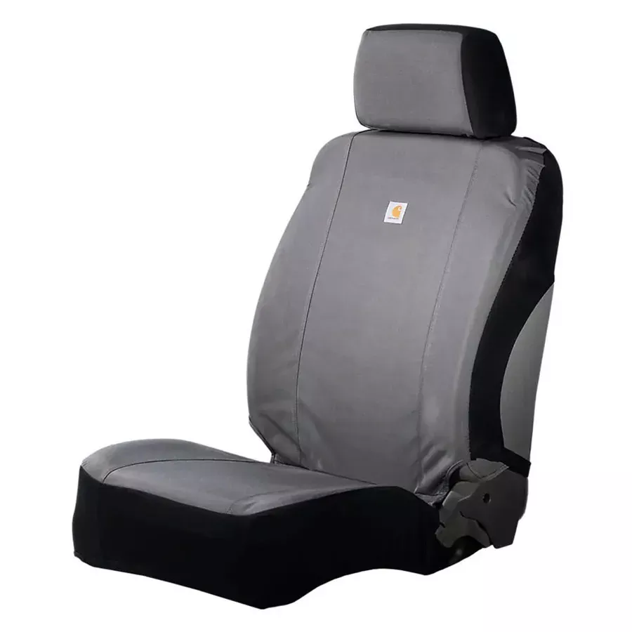 Carhartt Universal Fitted Nylon Duck Bucket Seat Cover - Gravel