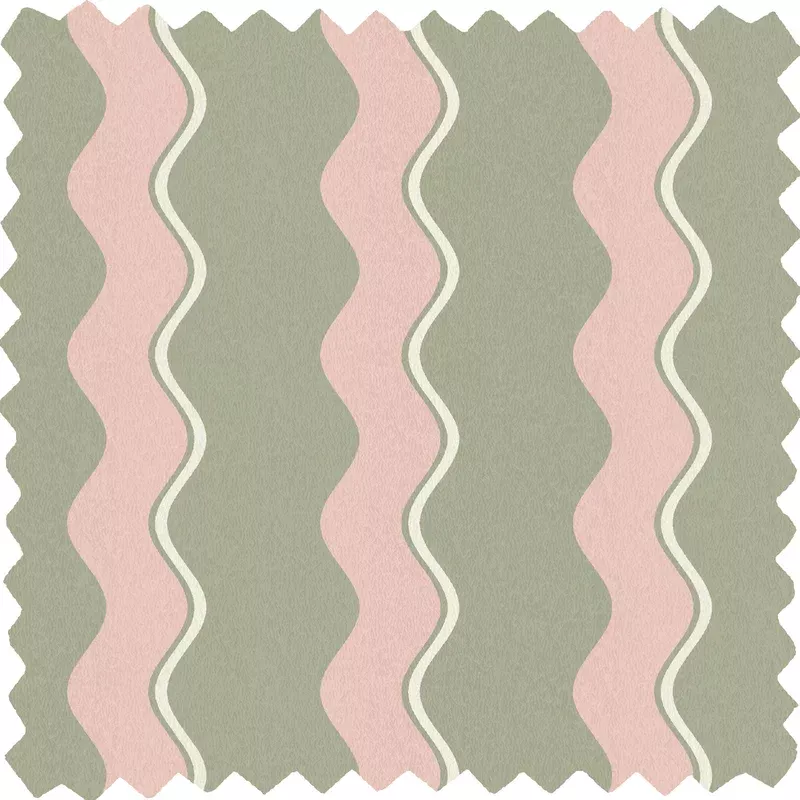 Cari Wave Bracken Linen Fabric